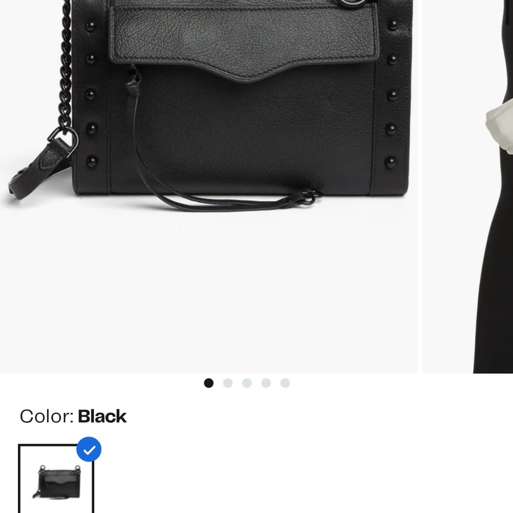 Rebecca Minkoff MAB Studded Leather Crossbody Bag - Picture 9 of 9